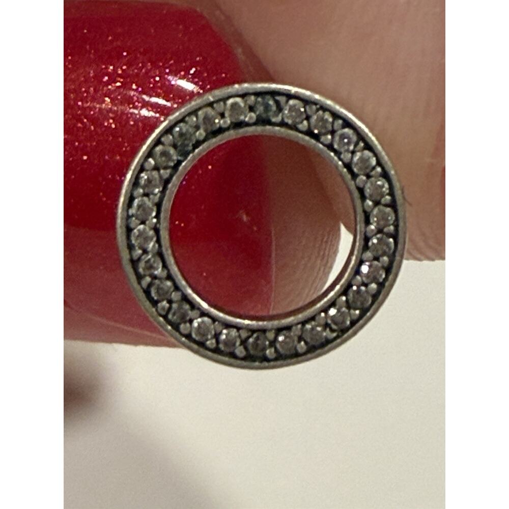 Single Sterling 925 Earring Pandora Open Circle Post Replacement Earring